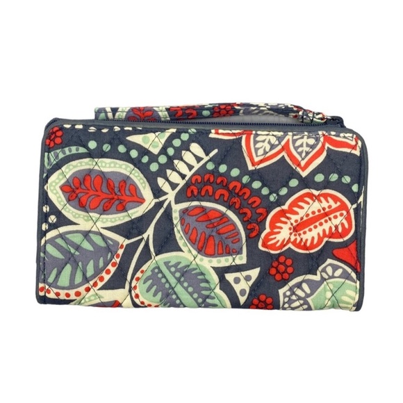 Vera Bradley Front Zip Wristlet Nomadic Floral Nomadic Floral - Picture 1 of 7